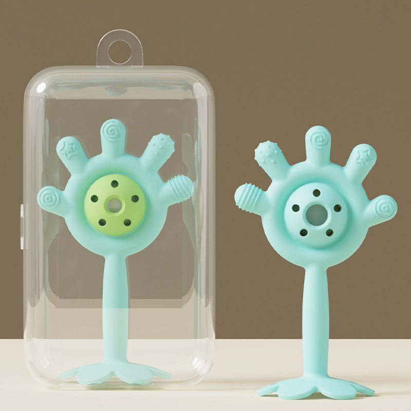 Palm rattle tooth glue [blue] storage box