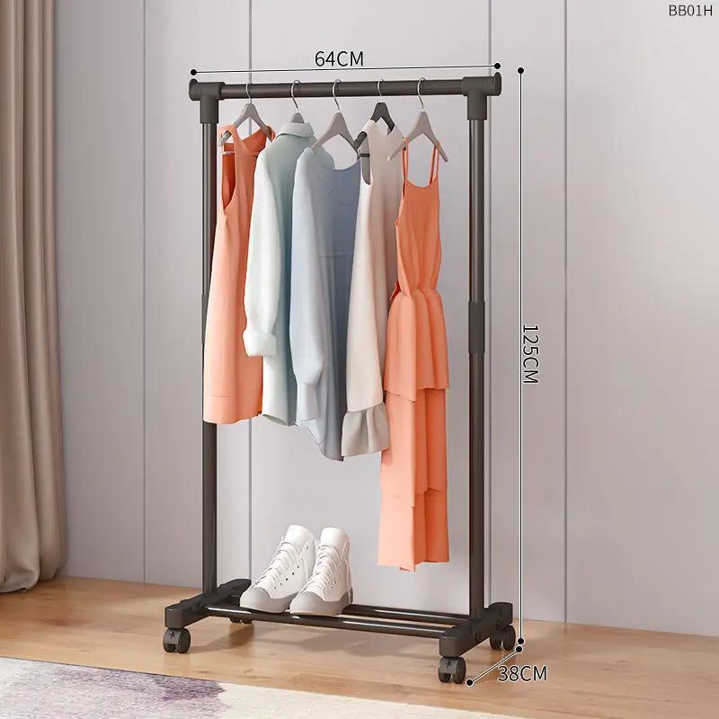 percha de ropa tipo piso para uso doméstico de alto grado colgar prendas de ropa rack varilla telescópica especial para balcón edredón