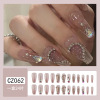 Chain, long nail stickers, nail sequins, fake nails for St. Valentine's Day for manicure