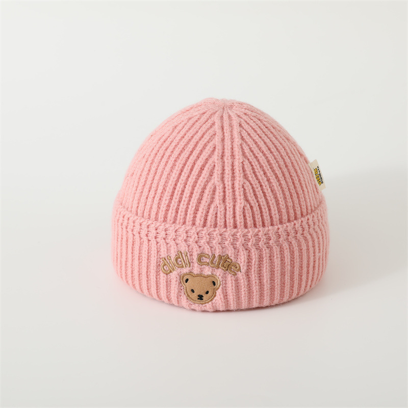 Otoño y invierno gorra de piel de melón extranjera gorra de lana para bebés de un mes pequeño gorra de tejido para bebés