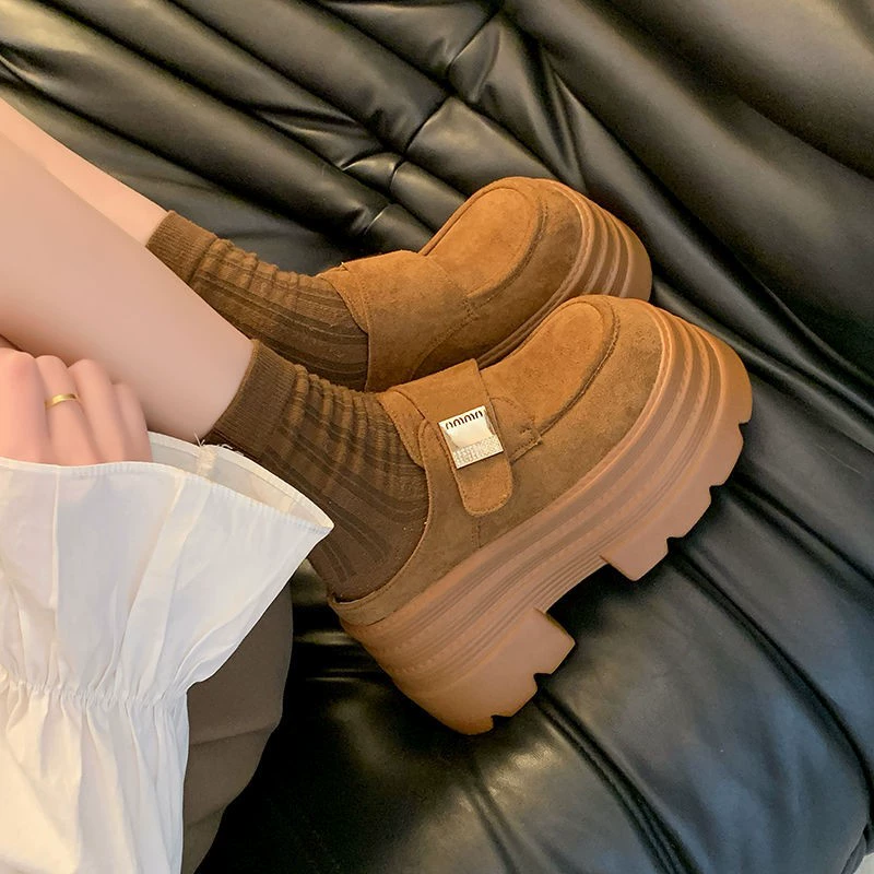 Туфли на платформе с толстой подошвой Birkenstock для женщин 2025 весна-лето, ботоу/полу тапочки для маленьких, ретро единичная обувь