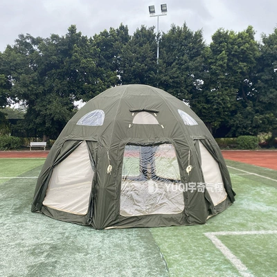 Spherical Inflatable Tent Spot Wholesale Camping Expansion Car Tail Tent Travel Vacation Free Construction Outdoor Camping Tent (Avtomobil dam çadırları) - army-green-oxford-cloth-size-400x400x220cm