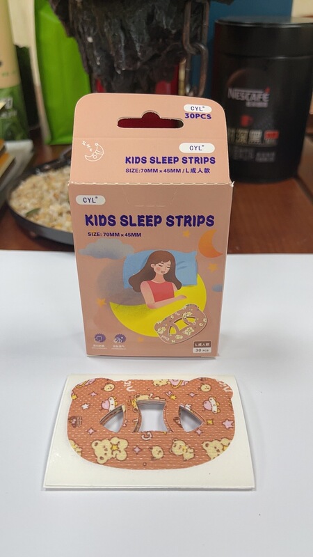 睡眠中の口の開きを防ぐ0型口呼吸矯正パッチ、子供と大人の睡眠時いびき防止パッチ、いびき防止パッチ|undefined