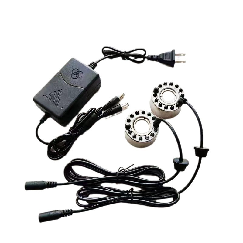 Ultrasonic atomizer, one drag, two, three four atomized head, fish tank pool, water fog spray color lamp, smoke fog fog device 5