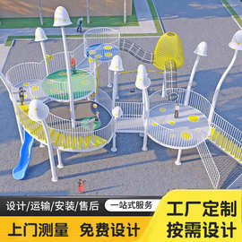 非标不锈钢滑梯户外大型儿童游乐场景区无动力游乐设备拓展设施