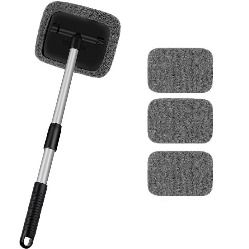 Car Windshield Cleaning Brush Defogging Window Wiper Microfiber Extendable