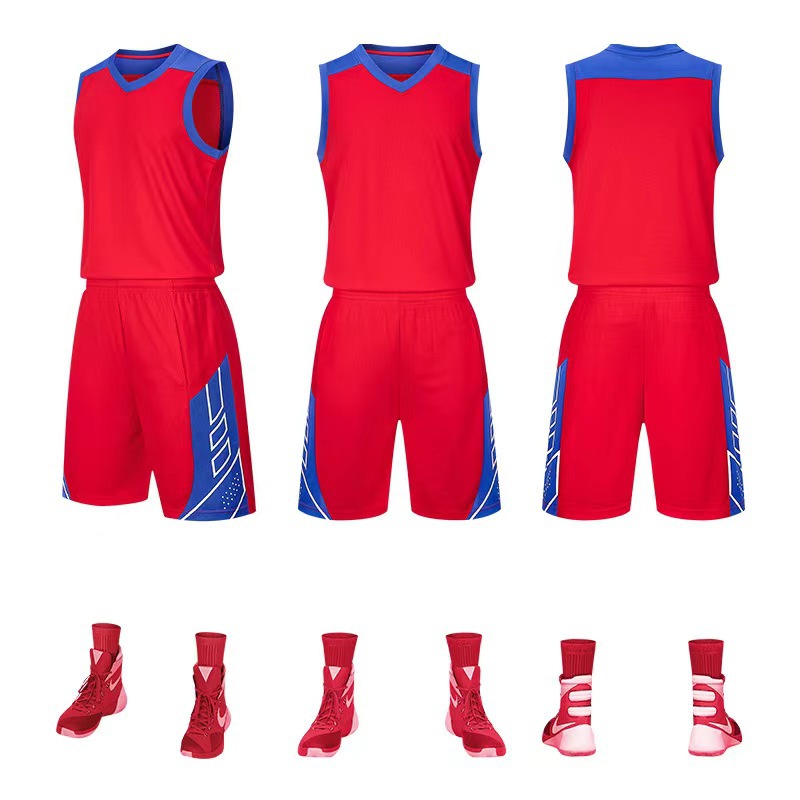 Wholesale high resistant 2K adult basketball suit suit quick drying children's game sports training sportswear