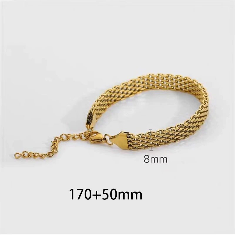 Стальная тренд- bracelet, плетёная цепь для ключей, 8мм, европейский стиль, оптовая