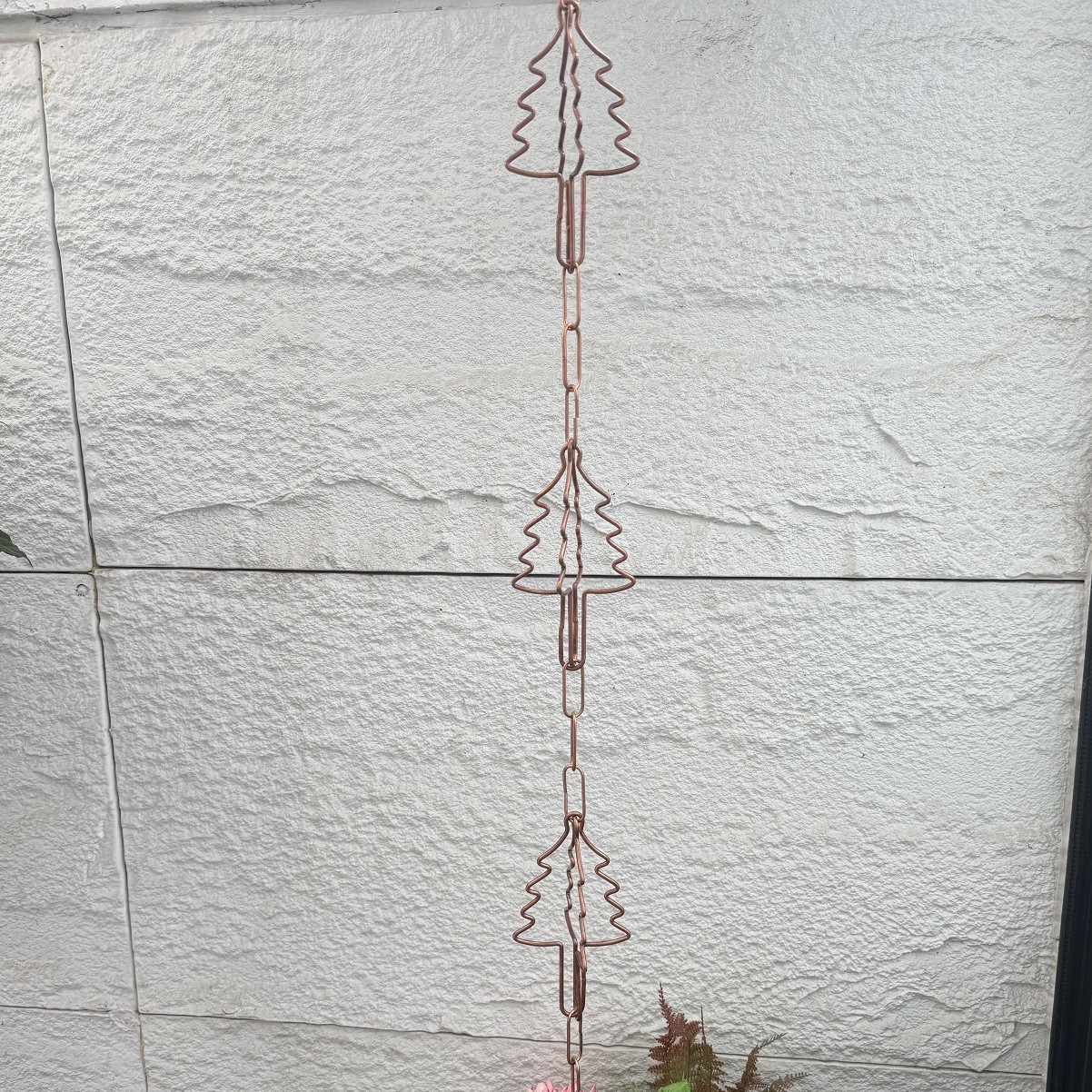 구리 크리스마스 트리 레인 체인/미터