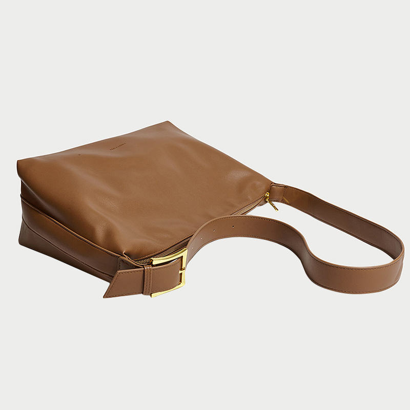 2024 Summer New Trendy Women's Capacity Casual Versatile Crossbody Soft Collapse Minimalist Style One Shoulder Large Bag_voghion.com