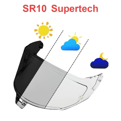 Dəbilqə (Kaska) aksesuarları — Sun Protection Night Vision Color-Changing - sr10-transparent-to-dark-black