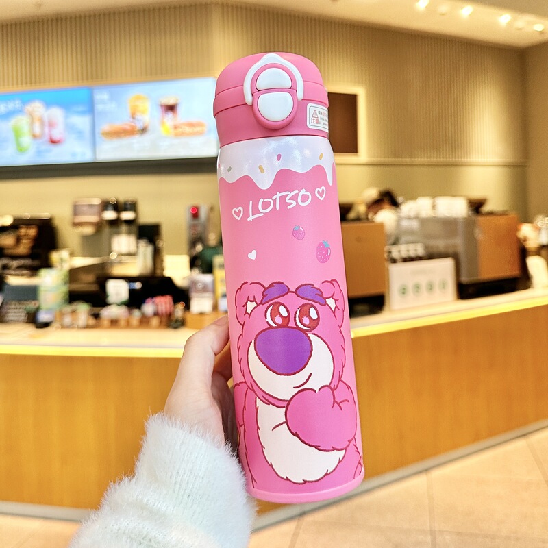 hellokitty水杯儿童保温杯女学生可爱316不锈钢便携双饮杯大容量|undefined
