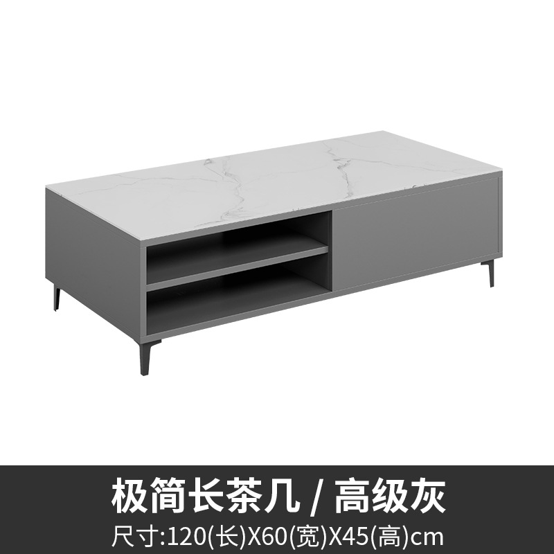 Sofá de oficina de lujo ligero, cuero, área de salón de negocios moderna, sala de recepción VIP, combinación de mesa de centro de sofá de jefe