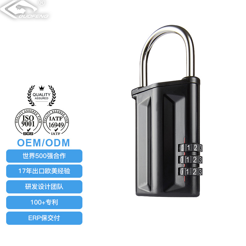 Material de construcción portátil de decoración del hogar aleación de zinc caja de llaves contraseña llave interior cerradura antirrobo de seguridad auditorio