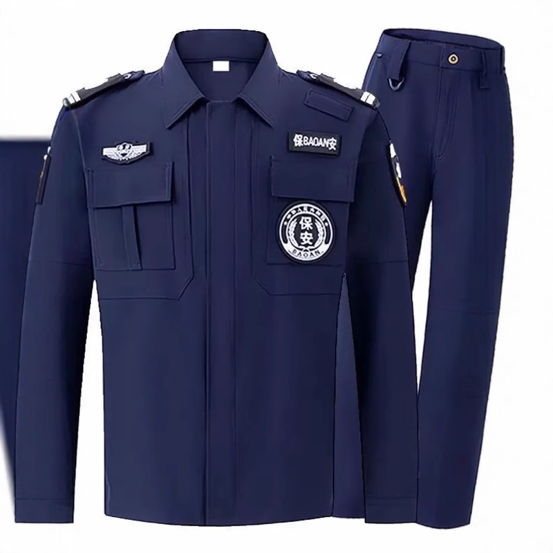 Quick-Drying Security Clothing Long-Sleeved Suit Security Work Clothes Blue Quick-Drying Property Duty Clothing Security Clothing Autumn Clothing