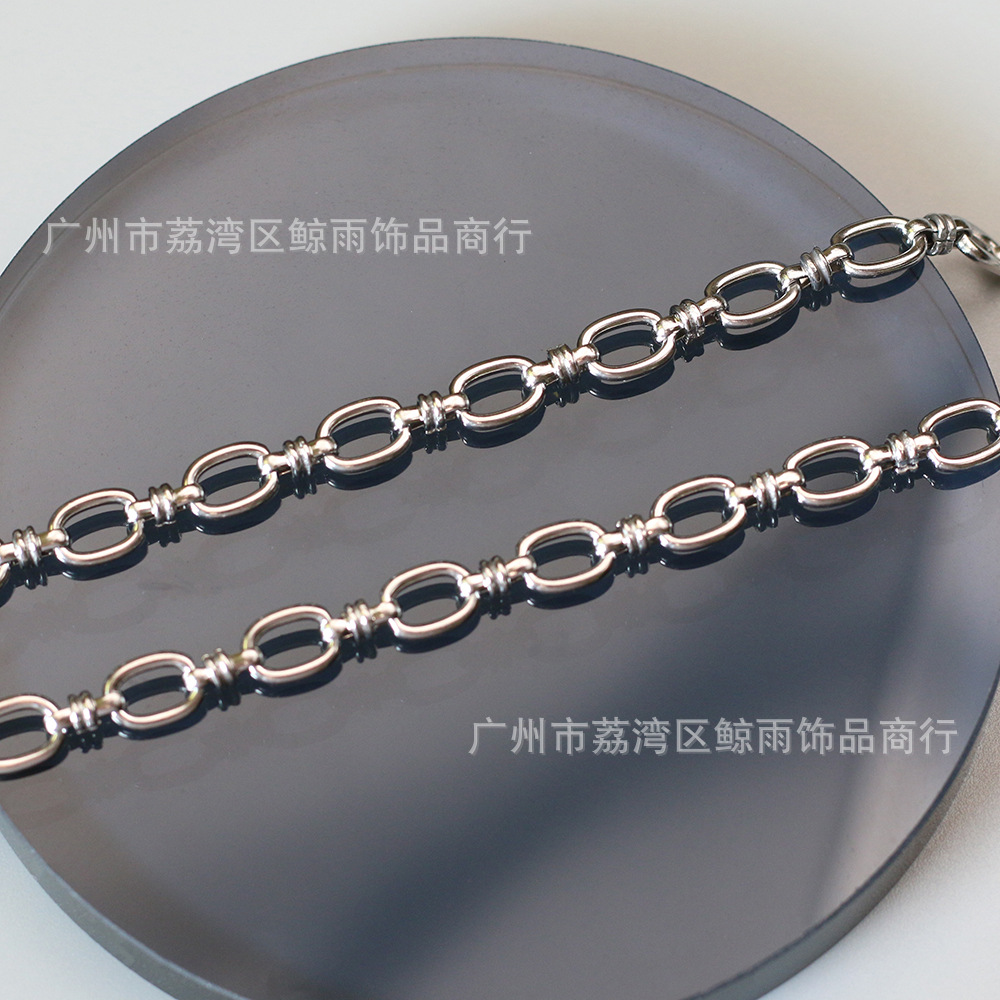 Korea Simple Function Chain Chain Choker Necklace Short Chain Necklace Titanium Steel display picture 2