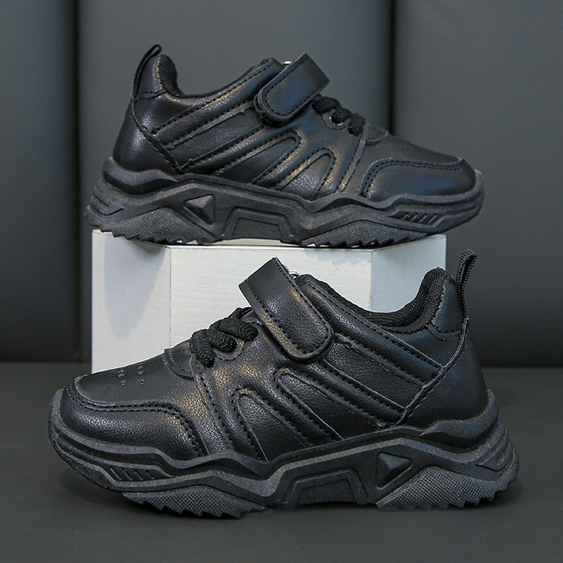 Zapatillas Deportivas Casuales para Niños de Cuero Sintético e Impermeables, Ligeras y Antideslizantes