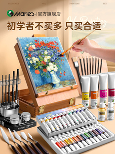 Oil Paint Set for Beginners, Complete Set of Tools, Art Student Painting Materials, Acrylic Painting Entry-Level Artist Painting Tools