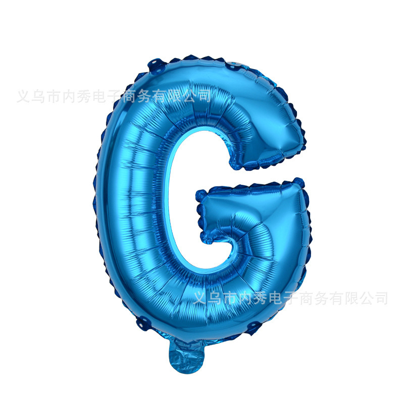 Globo de letra de película de aluminio de 16 pulgadas, versión americana en mayúsculas, cuerpo delgado, pinyin en inglés, decoración de caracteres, globo de papel de aluminio AZ al por mayor