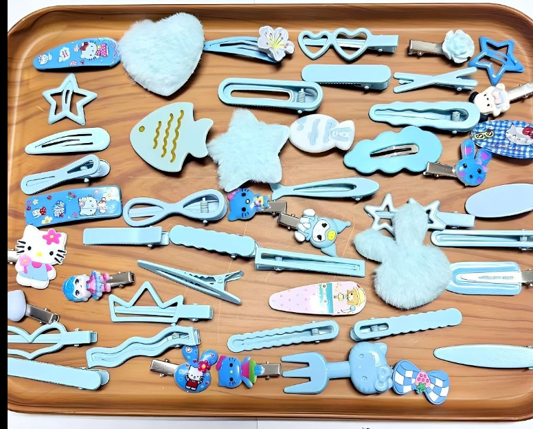 Blue hairgrip, 50 pieces