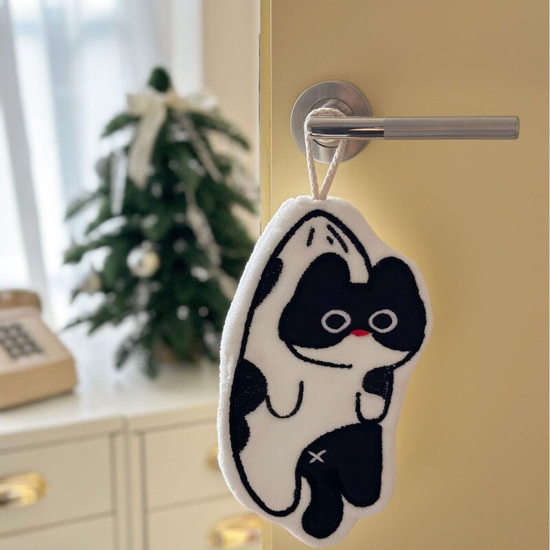 Hot Cats and Dogs Series Super Soft Absorbent Skin-Friendly Coral Fleece Kitchen Toilet Towels