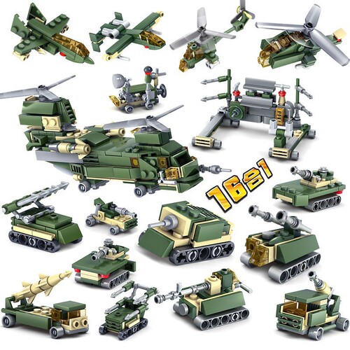 Compatible with LEGO Kaizhi building blocks military series crawler-type World War II tank educational assembly toy model 84031