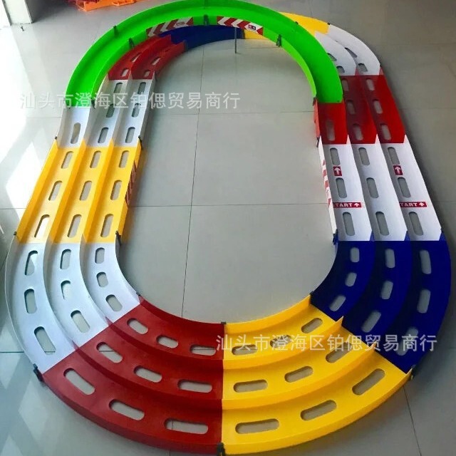 Assembled four-wheel drive runway color three-dimensional Dragon track organization training competition game children's toys