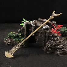 鲁智深黄铜法器禅杖水浒传好汉钥匙挂件挂饰DIY礼物仿古玩收藏品
