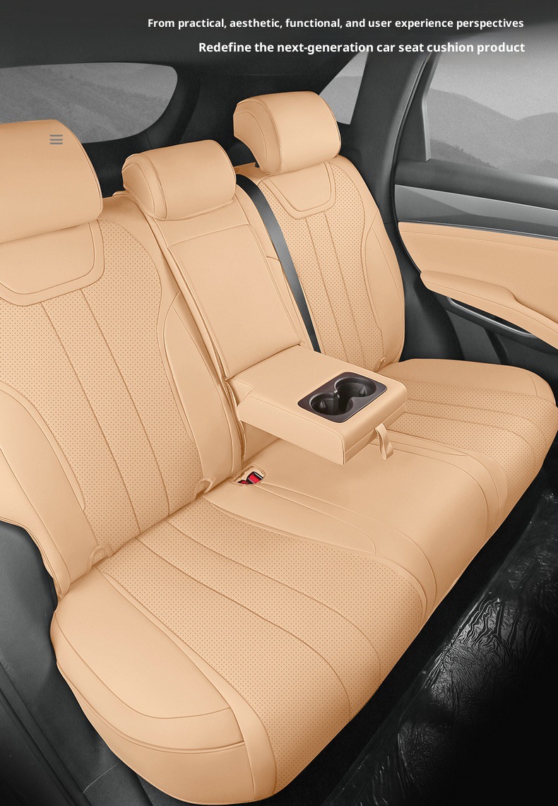 New Model Luxury Car Song Ldm-I Full Leather Car Seat Cushion, Four-Season Overseas Right-Hand Drive Seat Cover, Cross-Border Full-Cover Car Seat Cushion