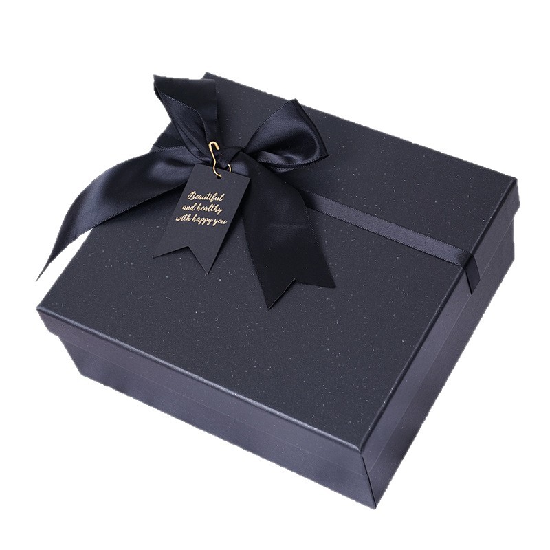 Inventario al por mayor cajas de embalaje de cubierta Tiandi Caja de regalo de arco negro Caja de regalo de cumpleaños Caja de regalo de día de San Valentín Caja de regalo image 6