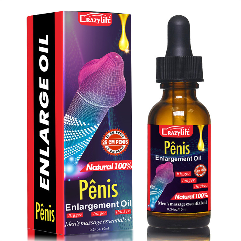 Crazylife F394 Men's Private Parts Large Essential Oil 10ml Sponge Body Care Men's Massage Essential Oil