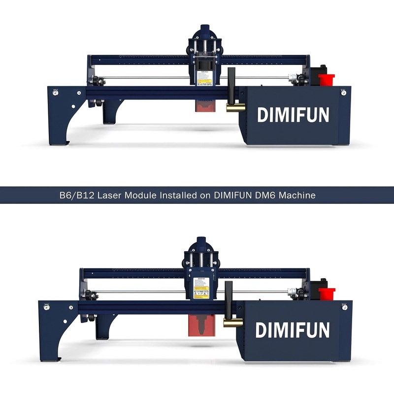 DIMIFUN DM6デスクトップ小型レーザー彫刻切断機diy家庭用ステンレスマーク330*330mm|undefined
