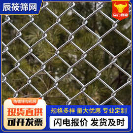 镀锌勾花网养殖圈地铁丝网围栏公路铁路隔离网学校体育场防护网