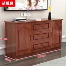 全實木松木電視櫃簡約現代小戶型卧室高款落地電視機櫃客廳儲物櫃