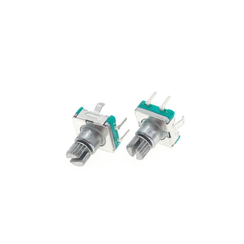 EC11金属柄縦型エンコーダ360度回転パルスエンコーダスイッチ付押し|undefined
