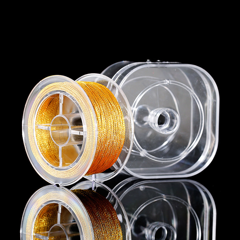 Gold Wire 3 Strands 6 Strands Square Boxed Bracelet Necklace Coil Tassel Material Wear-resistant Braided Rope Winding Wire Jewelry Accessories Gold Wire 3 Strands 6 Strands Square Boxed Bracelet Necklace Coil Tassel Material Wear-resistant Braided Rope Winding Wire Jewelry Accessories