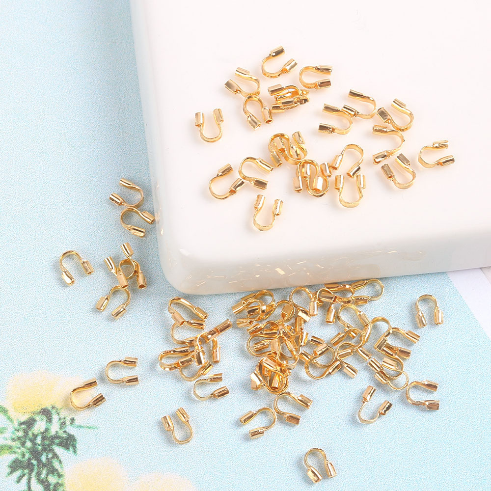 銅製のU型テールバックルU型位置決め管の最後の位置決め材料の線材保護diyエンドピース材料の部品