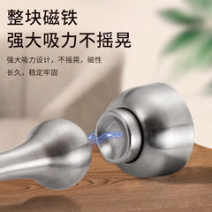 Thickened stainless steel door suction wooden door door door anti-collision door stop floor suction punching type strong magnetic wall suction door top