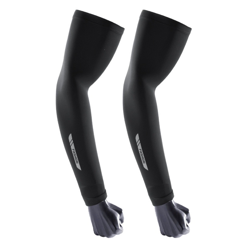 Factory Dropshipping Nylon Ice Silk Sun Protection Sleeves for Men and Women in Summer Breathable Thin Cycling Ice Sleeves