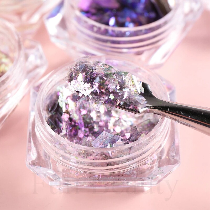 国境を越えた新しいネイルグリッターins瓶の幻彩日系2色欧泊粉爪グリッターミックスnail|undefined