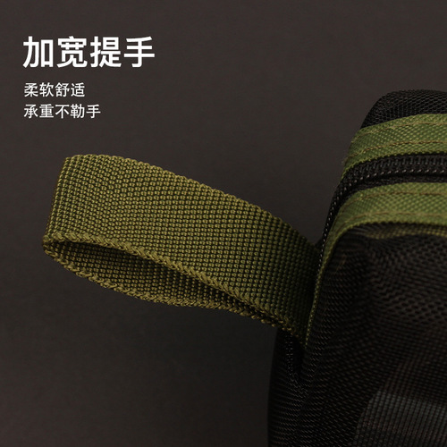 Exam special portable mesh pencil bag student stationery box pencil bag transparent simple solid color stationery bag wholesale