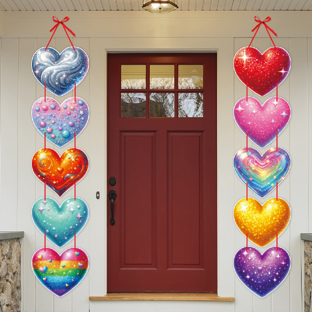 Nuevo día de San Valentín decoración frontal puerta colgante pancarta propuesta de matrimonio confesión romántica amor decoración puerta colgante decoración accesorios