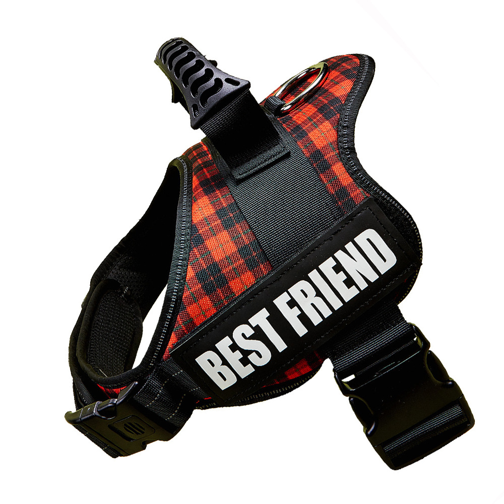 WAOPET correa para el pecho para perros transfronteriza correa para perros grande chaleco ropa con correa para el pecho para mascotas reflectante de noche