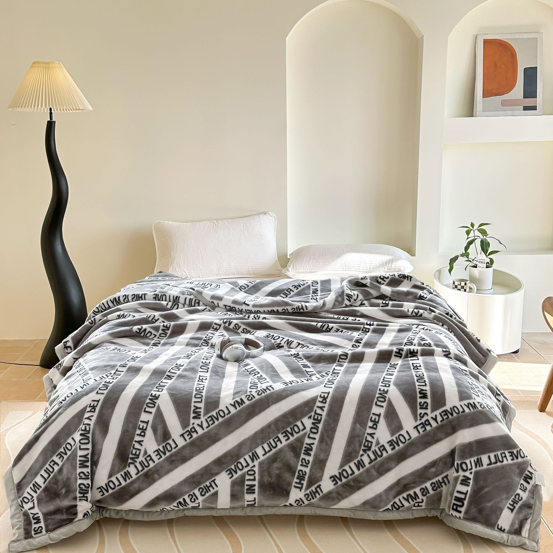 Mantras de doble capa de Lacher otoño y invierno hogar doble sofá cama mantas gruesas de oficina siesta mantas al por mayor