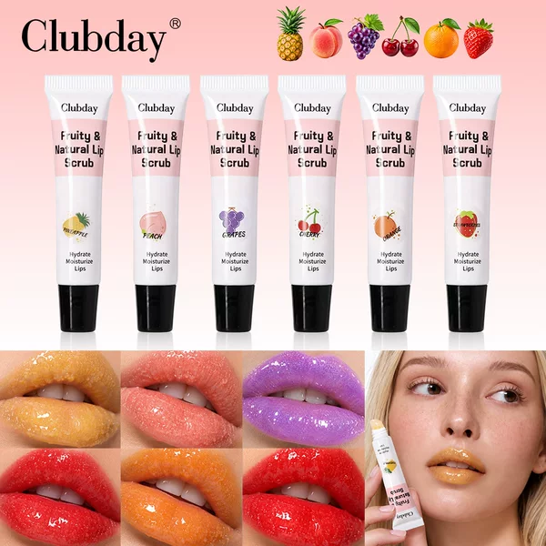 Cross-border new exfoliating and moisturizing fruit-flavored lip scrub to reduce lip lines and hydrate lips