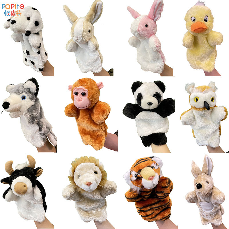 2026 New Large Animal Rabbit Plush Glove Puppet Toy Cross-Border Supply Factory Direct Tiktok Mixed Batch 2026 New Large Animal Rabbit Plush Glove Puppet Toy Cross-Border Supply Factory Direct Tiktok Mixed Batch