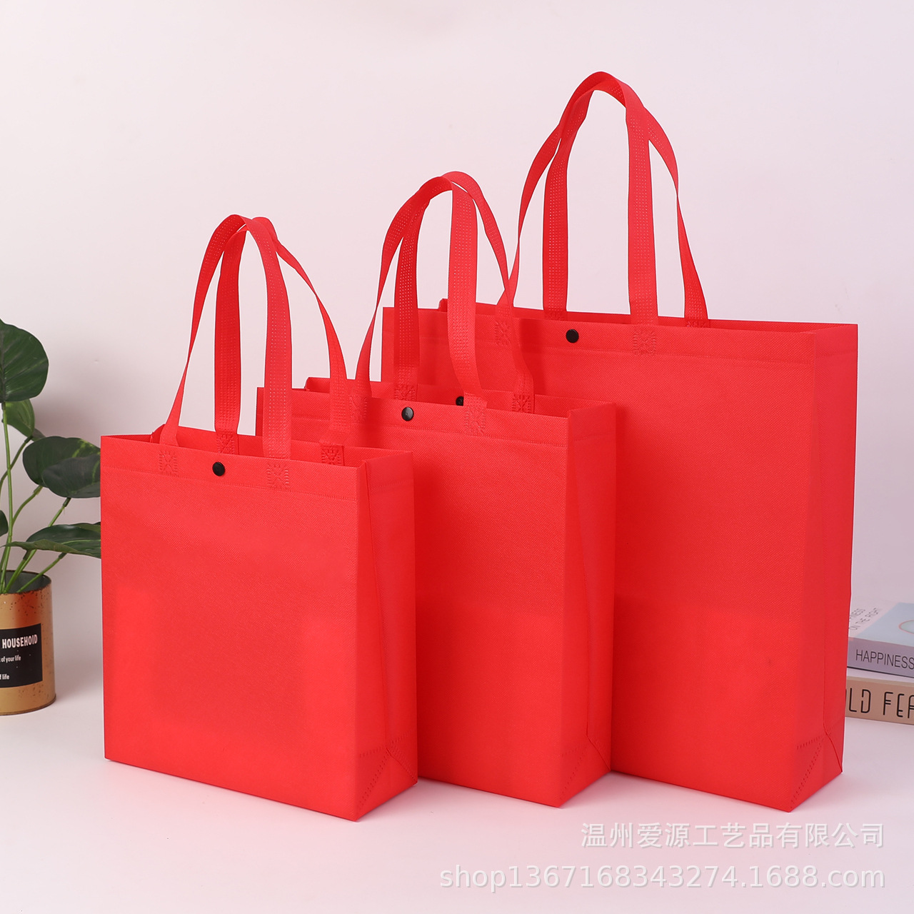 큰 빨간 가방, 큰 빨간 핸드백, 미니 가로 버전 28 너비 x 20 높이 x 10 바닥 측면 cm 인터넷 연예인 가방, 신소재 부직포