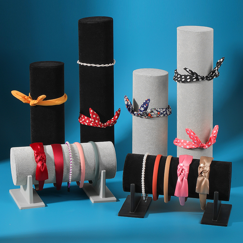 Velvet hair hoop storage rack, headband display rack, hair rope hair band jewelry rack, hairpin hair accessories storage desktop storage rack
