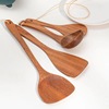 Wujin sandalwood shovel spoon kitchen utensil supplies chicken wings wood pot shovel does not stick to pot wood shovel spoon kitchen fried set