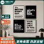 励志墙面无框英文装饰画